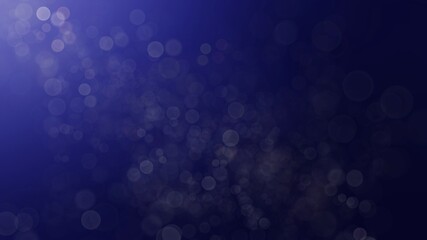 Abstract blue light bokeh background.