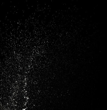 water splash on black background