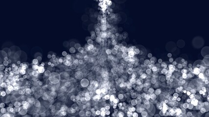 Abstract blue light bokeh background.