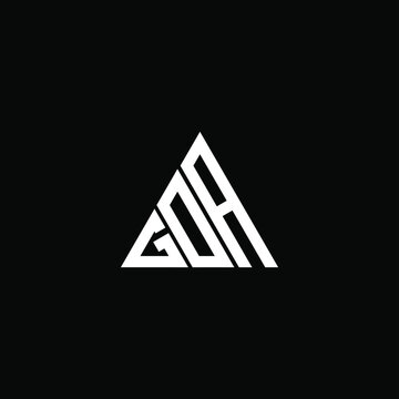G D A letter logo abstract creative design. G D A unique design