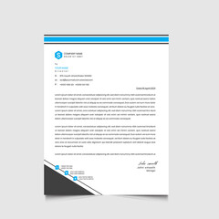 Obraz premium letterhead template design