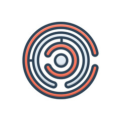 Color illustration ion for labyrinth