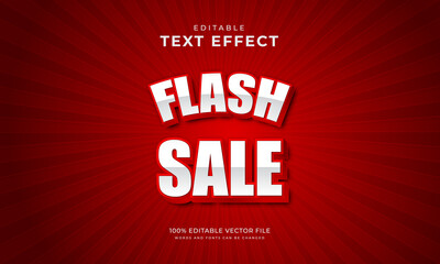 Flash sale 3d editable text style effect