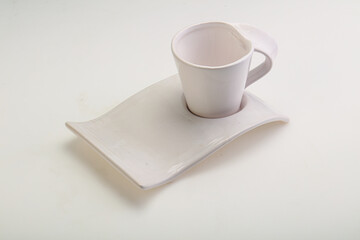 Empty cup for tea or coffee