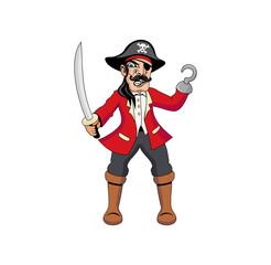 Cartoon of pirates design illustration vector eps format , suitable for your design needs, logo, illustration, animation, etc.