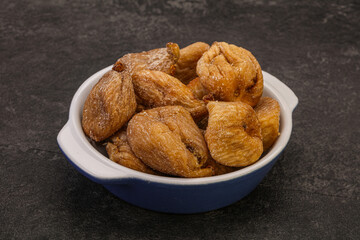 Dry sweet fig fruit heap