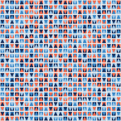 Fototapeta premium Abstract Geometric Pattern generative computational art illustration