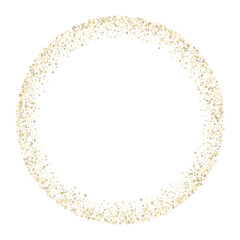 Gold Glitter Stars. Luxury Shiny Confetti.