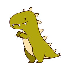 Stuffed Dinosaur Toy for Children to Play Vector Illustration