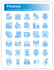 Finance icon set
