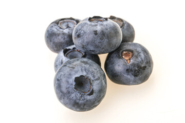 Ripe sweet tasty blueberries heap