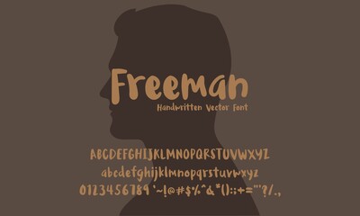 Vector Font, Freeman Vector Alphabet.