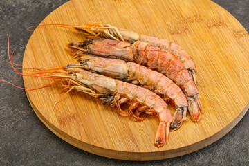 Tasty big Langoustine over the board