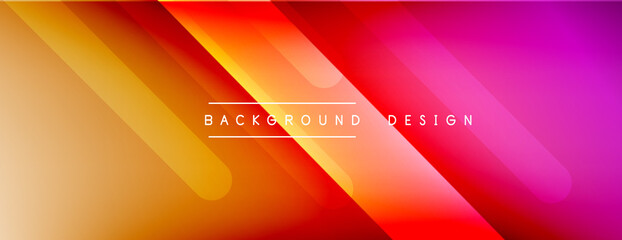 Dynamic lines abstract background. 3D shadow effects and fluid gradients. Modern overlapping forms