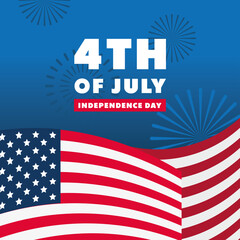 usa independence postcard