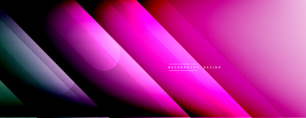 Dynamic lines abstract background. 3D shadow effects and fluid gradients. Modern overlapping forms