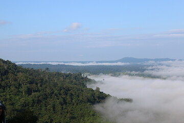 clouds over the lake