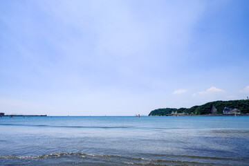 神奈川県逗子海岸の海