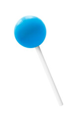 Blue lollipop isolated