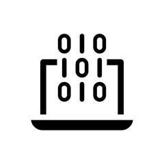 Binary coding icon. Vector EPS file.