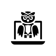 Online education icon. Vector EPS file.