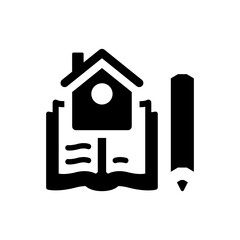 Homework icon. Vector EPS file.