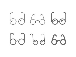 eyeglasses line icon. Spectacles logo design