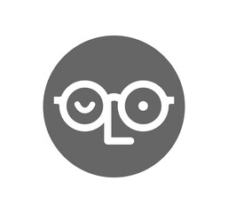 eyeglasses line icon. Spectacles logo design