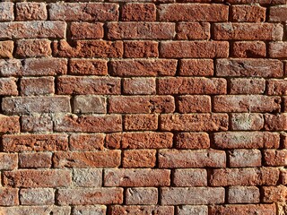 old red brickwork background texture