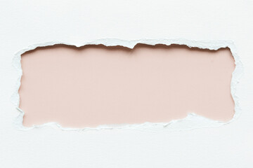 Torn paper design on a wall