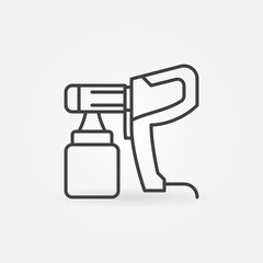 Vector Electric Paint Sprayer concept linear icon