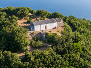 
A Little church in the mountain of corfu