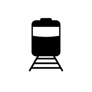 recommend clip art: Train icon isolated on white background