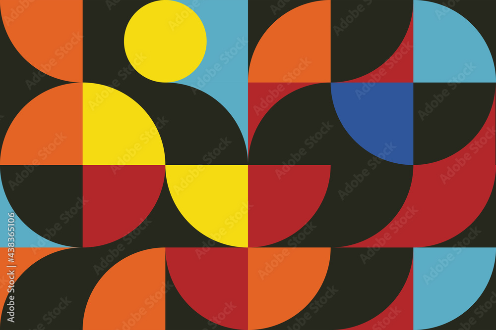 Poster geometry minimalist wall art with simple shape background. abstract minimal pattern design for poste