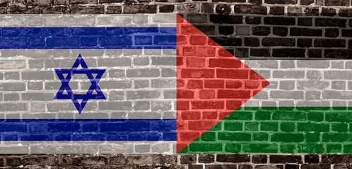 israel palestine conflict now concept 