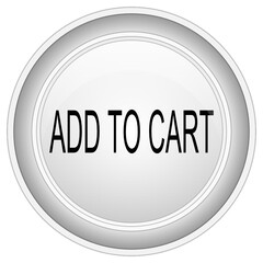 Add to cart Button on white background - illustration