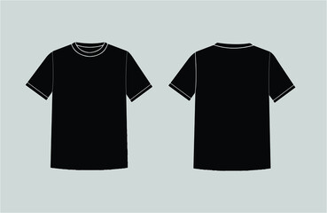 t shirt template black