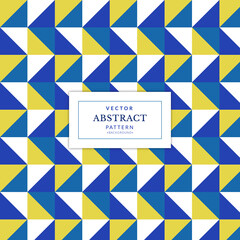 Abstract colorful geometric triangle pattern background for template design. Abstract geometric triangle seamless pattern.