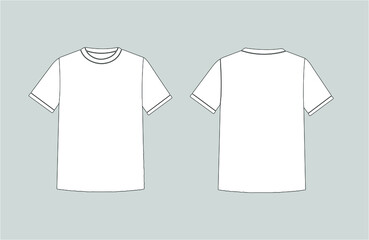 white t shirt design template