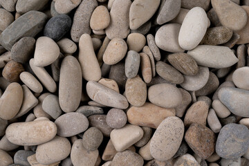 Abstract background with pebbles round sea stones