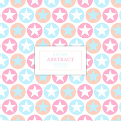 Pastel star seamless pattern. Stars in pastel colors background.
