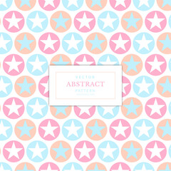 Pastel star seamless pattern. Stars in pastel colors background.