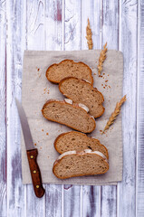 Traditional dark bread