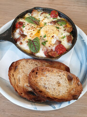 Healthy breakfast and brunch.