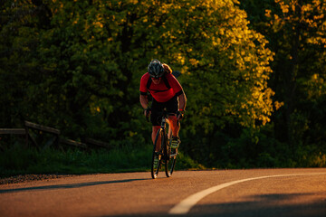 Fototapeta premium Active senior cyclist