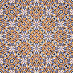 Geometric seamless pattern, abstract floral background.