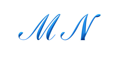 3d alfabet, blue uppercase letters, MN © Tiziano Cremonini