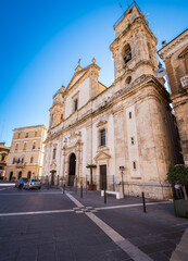 Fototapeta na wymiar Cathedral of Santa Maria La Nova in Caltanissetta, Sicily, Italy, Europe