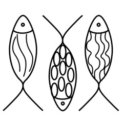 father's day black outline of fish, fish, water, sea theme, fishing, greetings for father's day, invitations for father's day, father's day holiday.