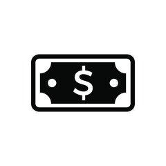 Cash icon vector graphic illustration